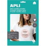 Apli Papel Transfer A4 para Impresoras Inkjet, 10 Hojas para Prendas Blancas